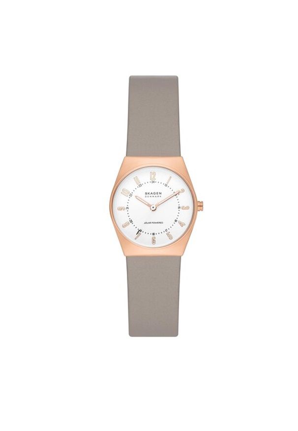 Skagen Zegarek SKW3079 Złoty. Kolor: złoty. Materiał: skóra