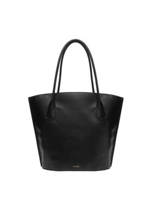 Calvin Klein Torebka LV04F3168G Czarny. Kolor: czarny. Materiał: skórzane