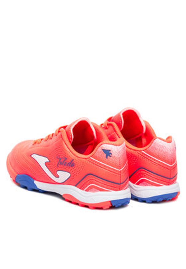 Joma Buty do piłki nożnej Toledo Jr 2507 TOJS2507TF Koralowy. Kolor: pomarańczowy. Materiał: skóra