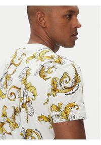 Versace Jeans Couture T-Shirt 78GAH6S0 Biały Regular Fit. Kolor: biały. Materiał: bawełna #5