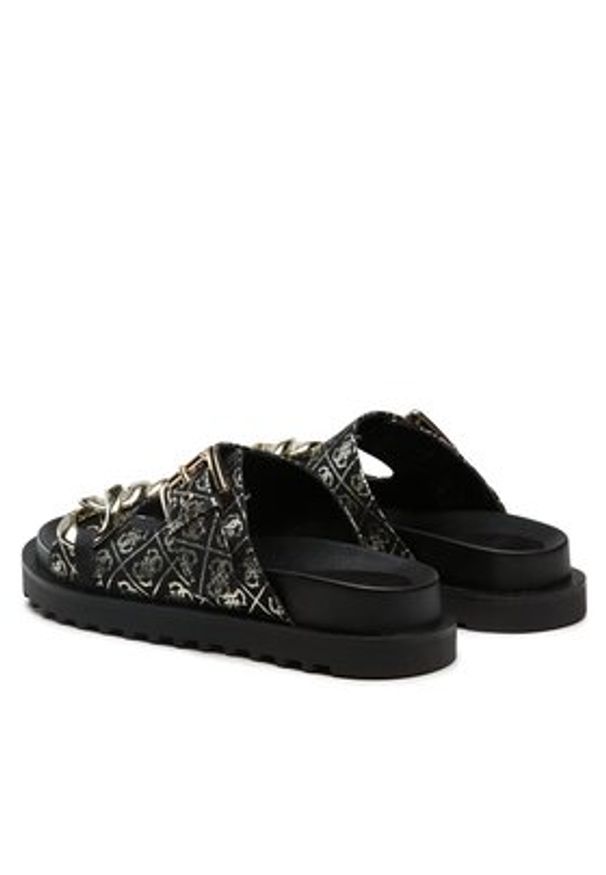 Guess Klapki Fatema FL6FAT FAL03 Czarny. Kolor: czarny. Materiał: materiał