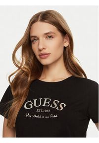 Guess T-Shirt V5RI16 J1314 Czarny Shirt Fit. Kolor: czarny. Materiał: bawełna