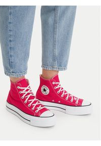 Converse Trampki Chuck Taylor All Star Lift Platform Hi A08288C Różowy. Kolor: różowy. Materiał: materiał. Obcas: na platformie #6