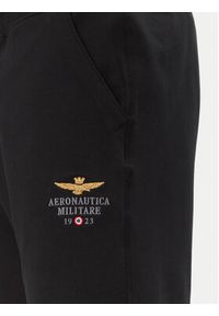 Aeronautica Militare Szorty sportowe 251BF017F459 Czarny Regular Fit. Kolor: czarny. Materiał: bawełna. Styl: sportowy #4