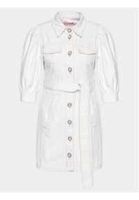 Custommade Sukienka jeansowa Karly 999448456 Biały Regular Fit. Kolor: biały. Materiał: bawełna #7