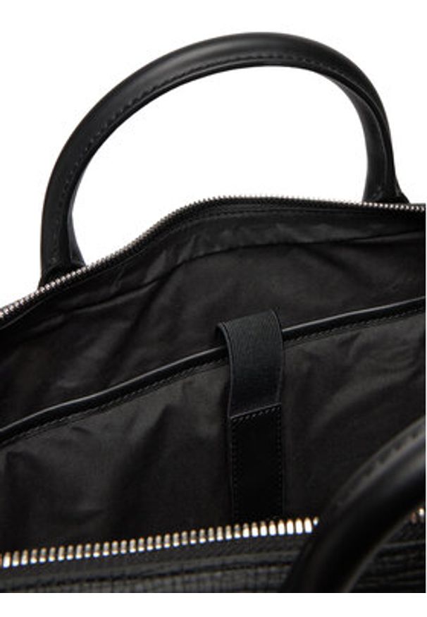 TOMMY HILFIGER - Tommy Hilfiger Torba na laptopa Th Business Leather Computer Bag AM0AM13642 Czarny. Kolor: czarny. Materiał: skóra