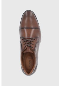 Aldo Półbuty Cortleyflex męskie kolor brązowy. Nosek buta: okrągły. Zapięcie: sznurówki. Kolor: brązowy. Materiał: guma #2