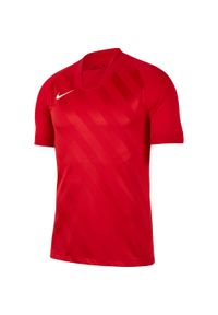 Koszulka sportowa dla dzieci Nike Dry Chalng III. Kolor: czerwony. Materiał: poliester