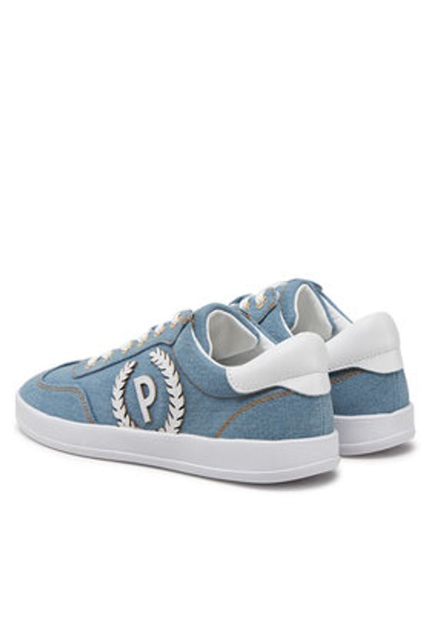 Pollini Sneakersy SA15192G1MXA370A Niebieski. Kolor: niebieski. Materiał: materiał