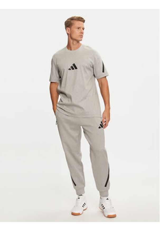 Adidas - adidas Spodnie dresowe Z.N.E. JF2446 Szary Regular Fit. Kolor: szary. Materiał: syntetyk