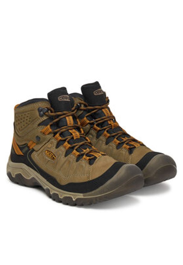 keen - Keen Trekkingi Targhee IV Mid Wp 1030688 Zielony. Kolor: zielony. Materiał: nubuk, skóra. Sport: turystyka piesza