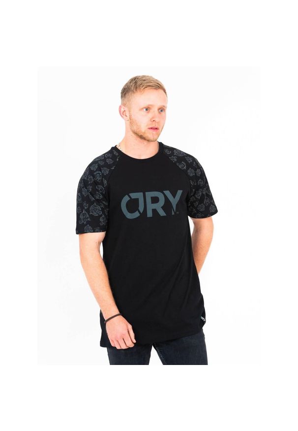 KRK PRO - Koszulka męska do BMX, hulajnogi Cry brand Savage Reglan. Kolor: czarny