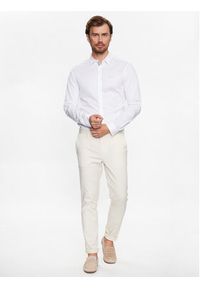 BOSS - Boss Koszula Bink 50487527 Biały Regular Fit. Kolor: biały. Materiał: bawełna