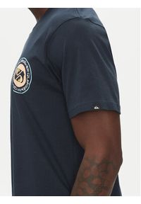 Quiksilver T-Shirt Circle Back Ss EQYZT08054 Granatowy Regular Fit. Kolor: niebieski. Materiał: bawełna #5