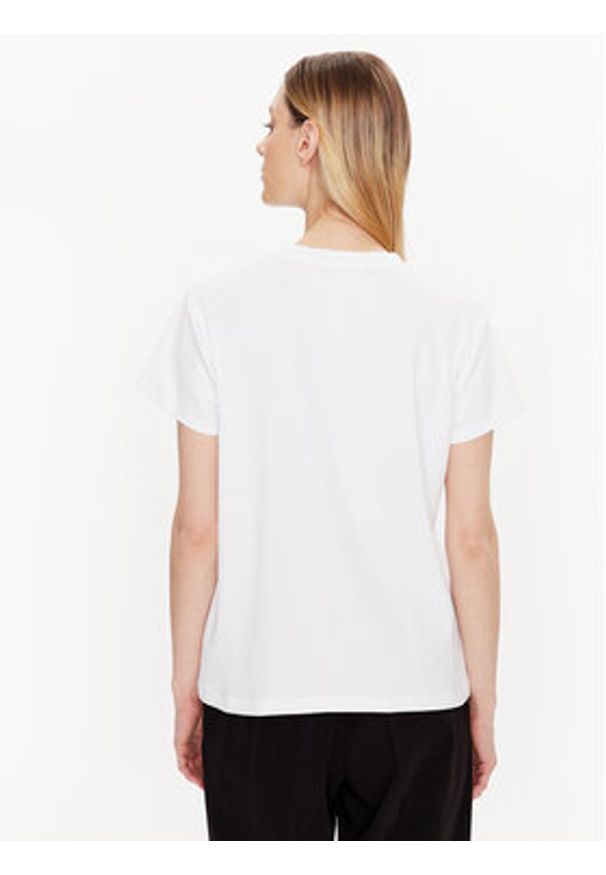 Fabiana Filippi T-Shirt JED273B561 Biały Regular Fit. Kolor: biały. Materiał: bawełna
