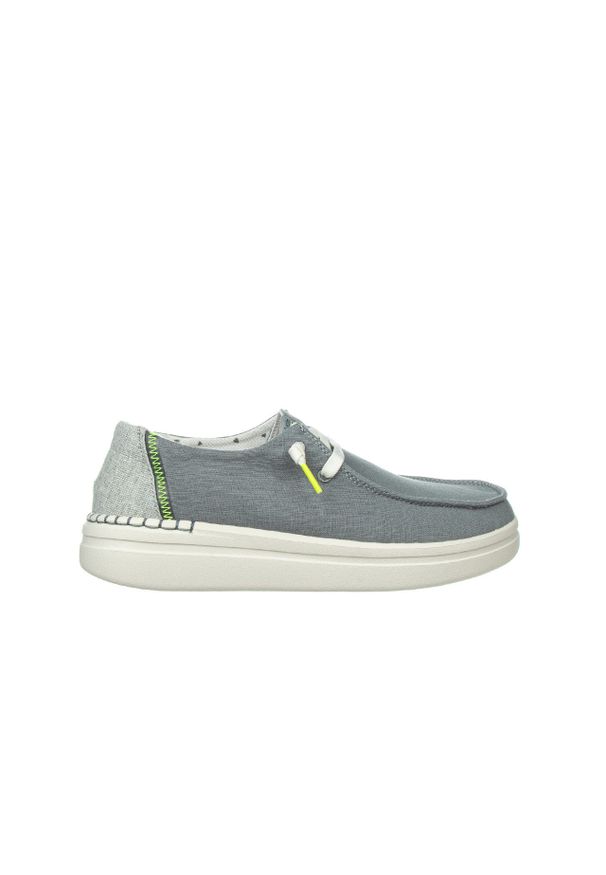 Półbuty HeyDude Wendy Rise Chambray Abyss Blue 003220, Niebieski, Materiał - 36. Kolor: niebieski. Materiał: tkanina. Szerokość cholewki: normalna. Sezon: wiosna, lato