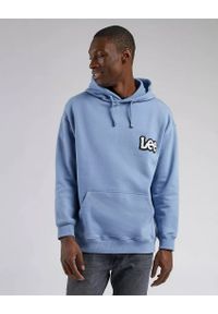 Lee - LEE LOOSE HOODIE MĘSKA BLUZA KAPTUR LOGO DREAMY BLUE L84ORY39