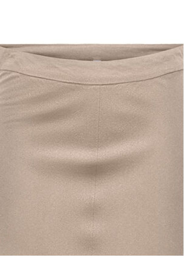 only - ONLY Spódnica midi Goa 15363690 Beżowy Regular Fit. Kolor: beżowy. Materiał: wiskoza