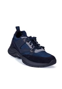 Baldinini - BALDININI - Granatowe sneakersy. Okazja: na co dzień. Zapięcie: sznurówki. Kolor: czarny. Materiał: zamsz, materiał #6