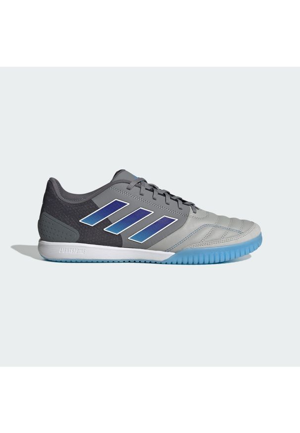 Adidas - Buty piłkarskie Top Sala Competition IN. Kolor: wielokolorowy, niebieski, szary. Materiał: materiał, skóra. Sport: piłka nożna