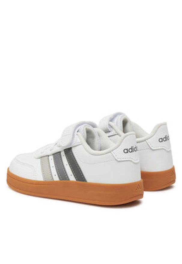 Adidas - adidas Sneakersy Breaknet 2.0 JI0962 Biały. Kolor: biały. Materiał: skóra