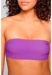 Puma - Góra od bikini Bandeau w kolorze fioletowym. Kolor: fioletowy. Materiał: poliester