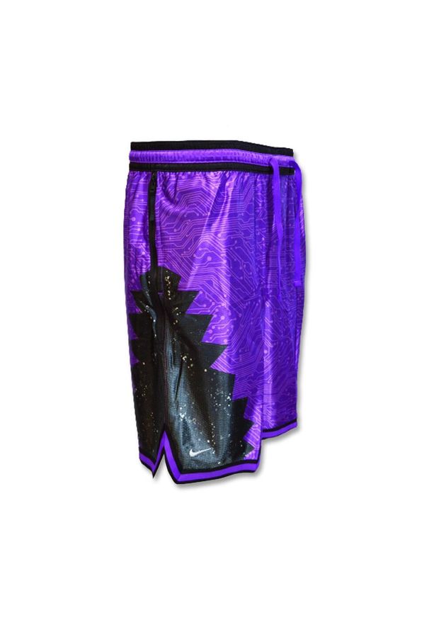 Spodenki sportowe Nike LeBron Goon Squad Shorts Hyper. Kolor: fioletowy, wielokolorowy, czarny. Sport: koszykówka