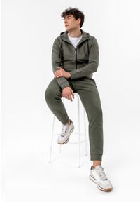 Volcano - Joggery dresowe N-BEN. Kolor: brązowy. Materiał: dresówka. Wzór: gładki, napisy. Sport: fitness #1