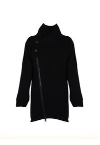 La Haine Inside Us Płaszcz "Unisex" | LM028 | Mężczyzna | Czarny. Kolor: czarny. Materiał: poliester, bawełna. Długość: długie. Wzór: jednolity. Styl: elegancki #5