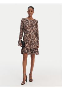 Guess Sukienka codzienna W6RK37 WJ712 Brązowy Regular Fit. Okazja: na co dzień. Kolor: brązowy. Materiał: syntetyk. Typ sukienki: proste. Styl: casual #2