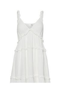 YAS Sukienka letnia Anina 26038014 Biały Regular Fit. Kolor: biały. Materiał: bawełna. Sezon: lato