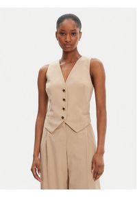 Marciano Guess Kamizelka 5GGN06 7294A Beżowy Regular Fit. Kolor: beżowy. Materiał: syntetyk
