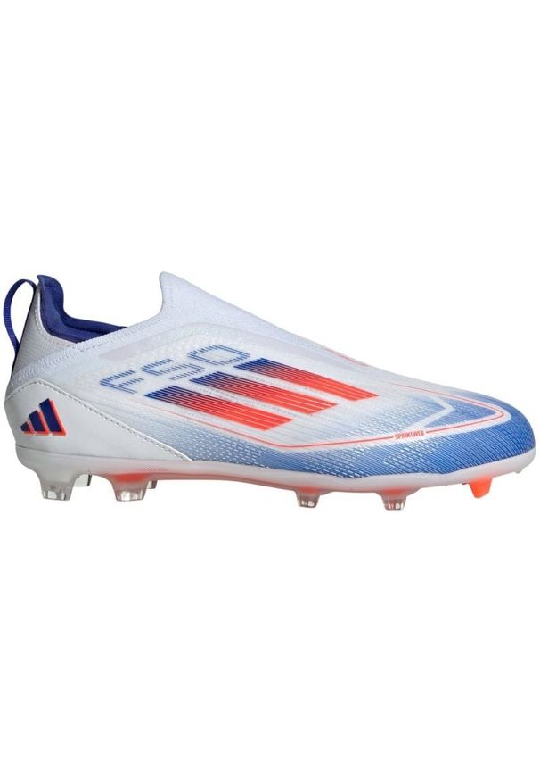 Adidas - Buty piłkarskie adidas F50 Pro Ll Fg IF1357 białe. Kolor: biały. Materiał: materiał. Szerokość cholewki: normalna. Sport: piłka nożna