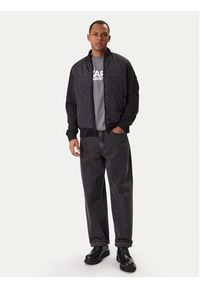 Karl Lagerfeld - KARL LAGERFELD Kurtka bomber 505061 561527 Czarny Regular Fit. Typ kołnierza: dekolt w karo. Kolor: czarny. Materiał: syntetyk #2