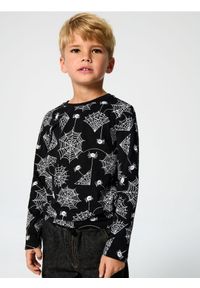 Sinsay - Koszulka z długimi rękawami we wzór pajęczy - czarny. Kolor: czarny. Długość rękawa: długi rękaw. Długość: długie #1
