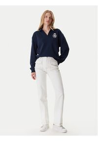 TOMMY HILFIGER - Tommy Hilfiger Bluza UW0UW06078 Granatowy Regular Fit. Kolor: niebieski. Materiał: bawełna #4