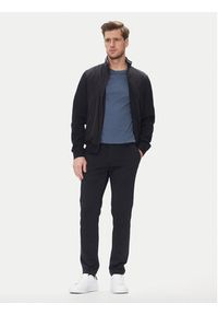 Bugatti Spodnie materiałowe 4036 36827 Granatowy Slim Fit. Kolor: niebieski. Materiał: syntetyk #5