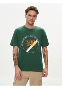 Jack & Jones - Jack&Jones T-Shirt Loof 12248624 Zielony Standard Fit. Kolor: zielony. Materiał: bawełna #1