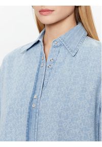Pinko Koszula jeansowa 100816 A0FO Niebieski Regular Fit. Kolor: niebieski. Materiał: bawełna #5