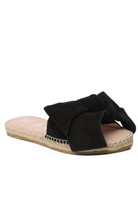 Manebi Espadryle Sandals With Bow K 1.0 J0 Czarny. Kolor: czarny. Materiał: zamsz, skóra