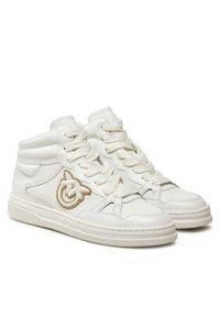 Pinko - PINKO Sneakersy Mandy 02 SS0051 P035 Écru. Materiał: skóra