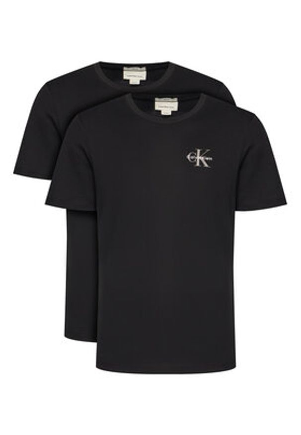 Calvin Klein Jeans Komplet t-shirtów LV04RF279G Czarny Regular Fit. Kolor: czarny. Materiał: bawełna