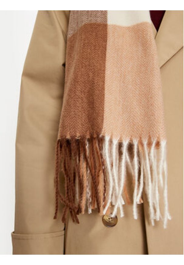 only - ONLY Szalik Rita 15323434 Brązowy. Kolor: brązowy. Materiał: poliester, materiał
