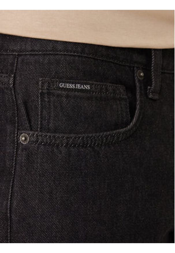 Guess Jeans Jeansy M5YA1B D6571 Czarny Straight Fit. Kolor: czarny