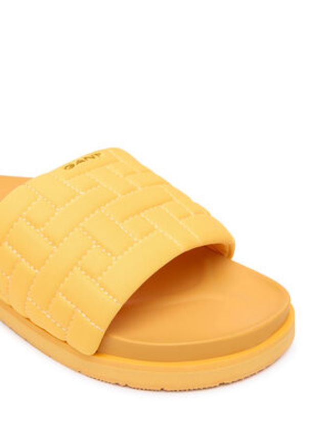 GANT - Gant Klapki 30507939 Żółty. Kolor: żółty. Materiał: materiał