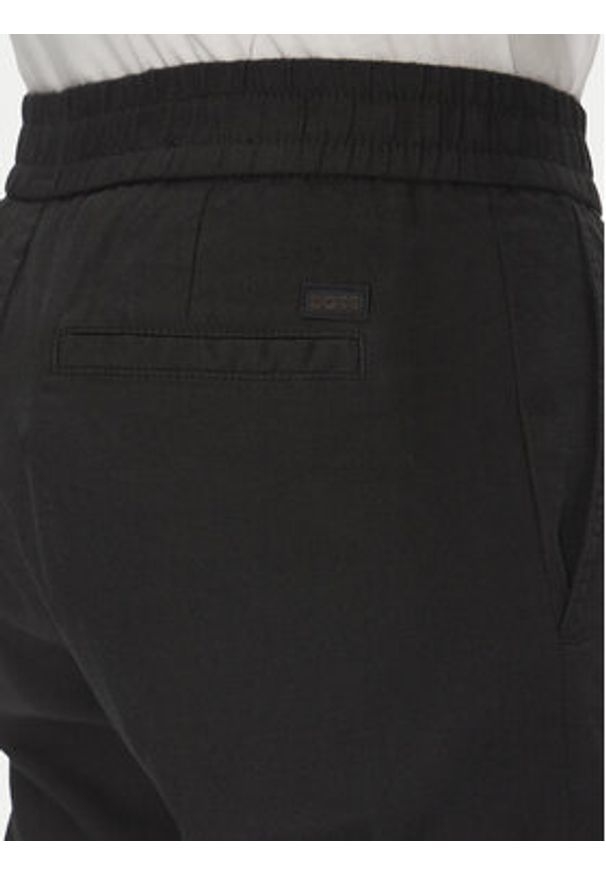 BOSS Spodnie materiałowe Sanderson-L 50536881 Czarny Regular Fit. Kolor: czarny. Materiał: syntetyk