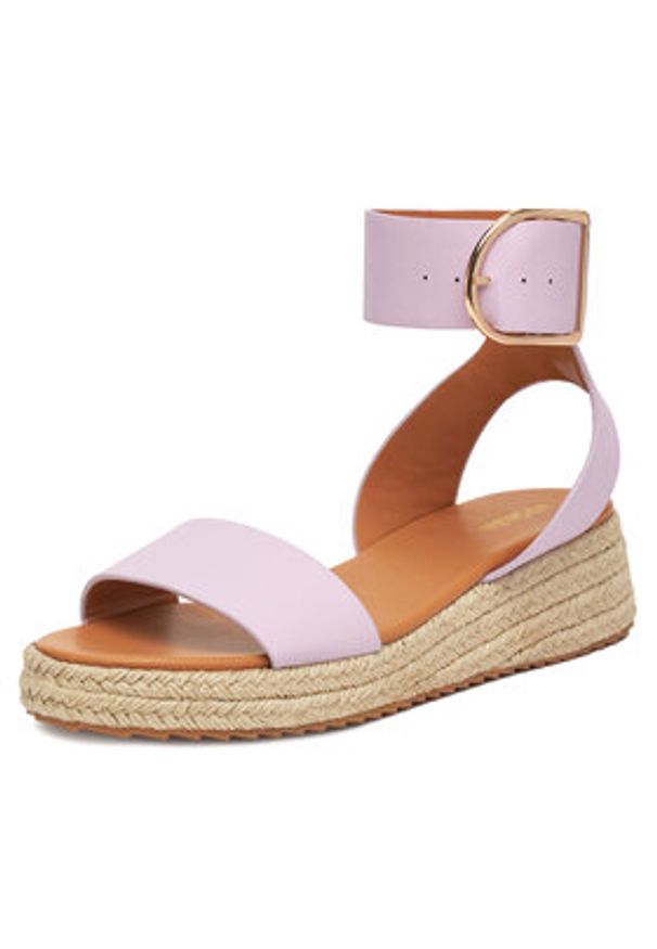 DeeZee Espadryle QS276-1 Fioletowy. Kolor: fioletowy. Materiał: materiał, syntetyk