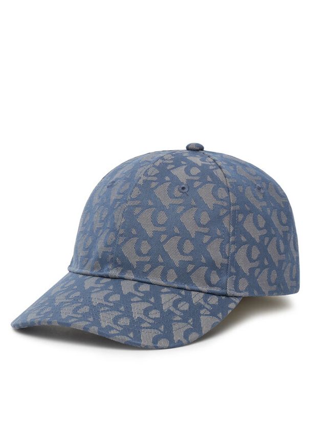 Calvin Klein Czapka z daszkiem Aop 6 Panel Baseball Cap LV04K5058G Niebieski. Kolor: niebieski. Materiał: materiał, poliester