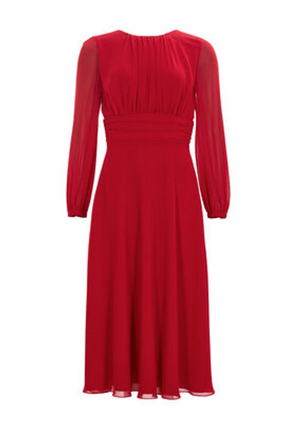 Swing Sukienka koktajlowa 5AI09000 Czerwony Regular Fit. Kolor: czerwony. Materiał: syntetyk. Styl: wizytowy