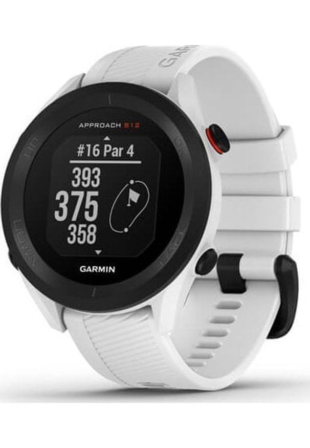 GARMIN - Zegarek sportowy Garmin Garmin Golf-Uhr Approach S12 Weiß/Schwarz. Styl: sportowy